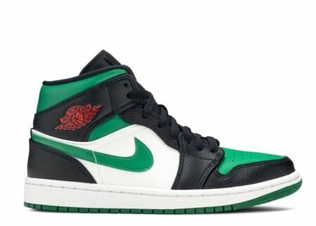 'Nike Air Jordan 1 Mid ‘Pine Green On Black