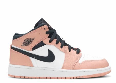 Air Jordan 1 Mid GS 'Pink Quartz'