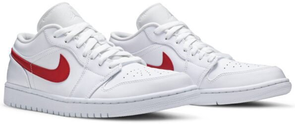 AIR JORDAN 1 LOW WHITE UNIVERSITY RED‏